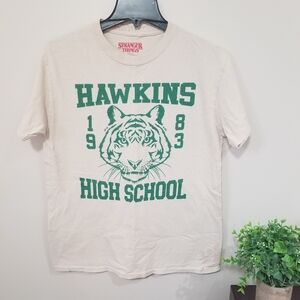 Netflix Stranger Things Beige and Green Tee